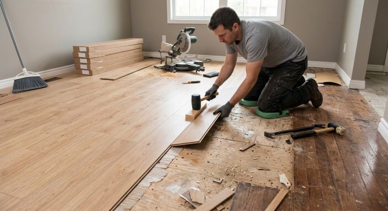 Laminate Floor Replacement in Darien, IL