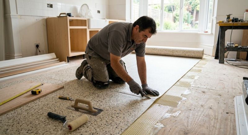Linoleum Floor Installation in Geneva, IL