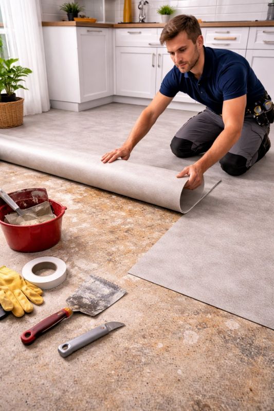 Linoleum Floor Installation in Westmont, IL