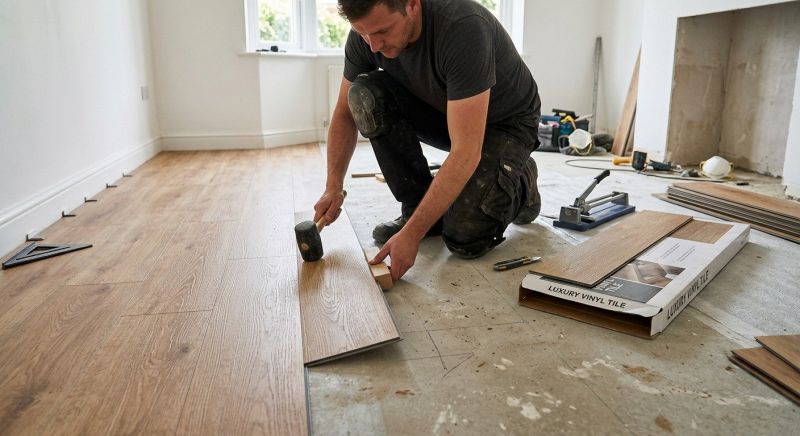 Luxury Vinyl Tile Installation in Naperville, IL